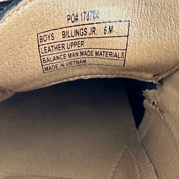 Florsheim Black Oxford Boys Leather Shoes - Picture 6 of 6